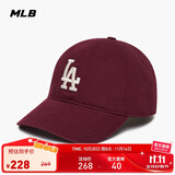 MLB帽子男女软顶棒球帽虞书欣明星同款运动鸭舌帽3ACP6601N-07RDS-F