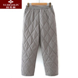 俞兆林（YUZHAOLIN）老年人冬装女老太太轻薄棉裤冬季外穿妈妈裤子老人保暖奶奶裤 8312灰色直筒 XL 建议110-130斤