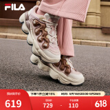 FILA【杨幂同款】官方豌豆鞋女鞋老爹鞋运动鞋冬季新款运动休闲鞋 红木棕/摩卡棕-MM 39