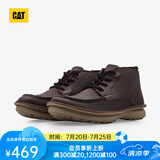 CAT卡特工装靴男士马丁靴防滑厚底户外英伦风牛皮靴子P725410N3EDC17 深褐 45