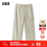 森马【纯棉】休闲裤男夏季宽松工装裤直筒流商务裤子109324127106