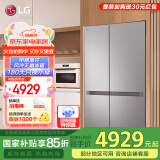 LG664升对开双门电冰箱风冷无霜低噪节能变频 智能电脑控温分类保鲜 大容量冷藏冷冻超薄家用防串味 【2024款御冰系列】银系S674MPY11D