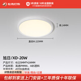 松伟（sover）旭日 衣帽间灯简约LED阳台复式楼梯玄关走廊过道小吸顶灯具 旭日圆/20W/4100K【新】