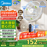 美的（Midea）【劲风酷爽】七叶轻音柔风电风扇家用遥控落地扇台式桌面小型风扇大风力节能立式摇头电扇 SAH30BK