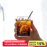 川岛屋 欧式英文耐热玻璃杯 方形水杯喝茶杯果汁杯牛奶杯饮料杯子B-138 Milk Tea矮款