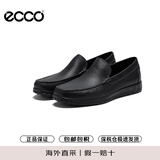 爱步（ECCO）乐福鞋男 莫卡辛休闲牛皮鞋 轻巧莫克540514 01001黑色 44 