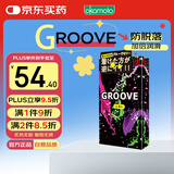 冈本GROOVE 加倍润滑成人用品情趣计生用品避孕套 12只内侧防脱进口