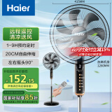 海尔（Haier）电风扇家用落地扇学生立式大风量电扇客厅宿舍节能音轻风扇办公室遥控定时轻音六叶扇HFS-Y3511B
