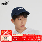 彪马（PUMA）户外风运动遮阳刺绣棒球帽男女同款休闲鸭舌帽022885 粗呢蓝-02 ADULT 均码
