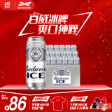 百威冰啤酒500ml*18听整箱装【99%好评】 端午节送礼