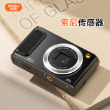彩族（CAIZU）前后双摄高清像素小卡片机自拍vlog学生党数码相机校园入门儿童旅游随身可传手机取代ccd照相机黑