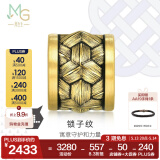 周生生3期免息 黄金转运珠足金Charme XL 酷黑貔貅蝙蝠锁子纹串珠 单颗 锁子纹93841C