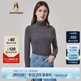 Hush Puppies暇步士女装秋中高领长袖打底衫T恤 129中灰 M