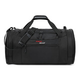 KINGSGEAR旅行包大容量行李包手提圆筒男单肩斜挎健身运动包独立鞋位行李袋 两种LOGO 随机发出 介意者慎拍