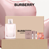 博柏利（BURBERRY）红粉恋歌女士礼盒(香水50ml+1.5ml*2+沐浴球*1) 节日送生日礼物