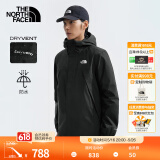 北面（The North Face）【经典黑武士】单层冲锋衣男防水防风透气外套24春季上新|7QOH 4H0/宇宙黑 XL/180