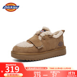 Dickies女士雪地靴舒适休闲平底鞋加绒加厚棉鞋 黄棕 39 