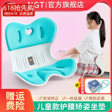 NGTstyle护腰坐垫办公室靠垫久坐神器人体工学靠背学生儿童坐姿椅ngt 活力蓝【儿童款80斤以内适用】
