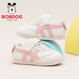 巴布豆童鞋小童秋款百搭舒适学步鞋女童机能鞋101353036米/果粉26