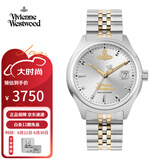 薇薇安·威斯特伍德（Vivienne Westwood）西太后手表小碎冰蓝手表女表石英表指针表生日礼物送女友名表钢带 间金银盘【冰白】 VV311SLSG 29mm