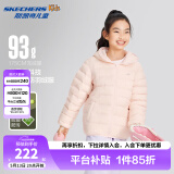 Skechers斯凯奇小暖宝羽绒服男童女童外套石墨烯蓄热保暖冬装P424K076 晶莹粉/04D5 150 充绒量66g