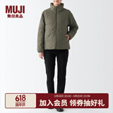 无印良品（MUJI）女式 便携式 立领羽绒夹克羽绒服外套冬季女装女款外衣 烟熏绿色 M （160/84A）