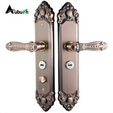 奥本门把手 入户门防盗门欧式别墅门锁把手9018红（不含锁体锁芯）