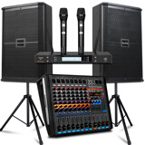 depusheng 得普声D812单12英寸 专业KTV音响套装音箱舞台婚庆酒吧工程反听返听会议室 12寸标准配套