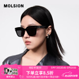 MOLSION陌森潮流太阳镜女2025肖战同款墨镜男方框高清偏光MS3129&MS3128 MS3128C10亮黑框+灰色片 偏光