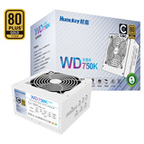 航嘉（Huntkey）WD750K全模组 金牌750W电脑电源皓月白（80PLUS金牌/单路60A/全电压/LLC+SR+DC-DC/智能温控）