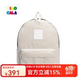 CILOCALA双肩包女M+号登山包校园电脑包大容量旅行包上班出游背包帆布书包 STONE