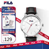 斐乐（FILA）手表男款针扣式皮革表带男士休闲运动石英学生手表 FLM38-793-002