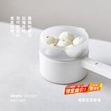 olayks立时小白锅电煮锅小电锅电热锅学生宿舍泡面电火锅智能多功能锅不粘锅一体式小电锅火锅电炒锅 1.5L 【机械款带蒸笼】