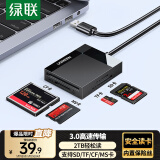 绿联多功能合一读卡器USB3.0高速 支持SD/TF/CF/MS型相机行车记录仪监控内存卡手机存储卡 线长0.5m
