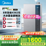 美的（Midea）【一级能效LN1S】16升燃气热水器天然气 国补立减20% 节能 恒温大水量增流113% JSLQ27-16LN1S