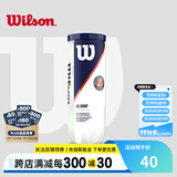 威尔胜（Wilson）美网专业比赛赛事用球上海大师赛全场地练习训练有压网球罐装球 【法网球】WRT126400 有压球