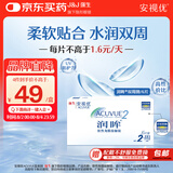 强生（Johnson） 安视优 进口 隐形眼镜 润眸 两周/双周抛 6片装900度