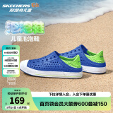 Skechers斯凯奇儿童洞洞鞋夏季凉鞋男女童涉水溯溪鞋防滑沙滩拖鞋91995L 男童/蓝色/柠檬色/BLLM 30