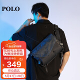 POLO单肩包男士机能风斜挎包男iPad包商务手机包运动挎包轻便大容量