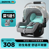DERIVE德睿婴儿提篮式车载儿童安全座椅汽车用新生儿提篮宝宝提篮便携 动物王国【尊享款|加大空间】