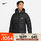 耐克（NIKE）男子防风轻盈保暖羽绒连帽夹克 SPORTSWEAR STORM-FIT WINDRUNNER DV1132-010 L