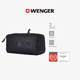 威戈（WENGER）瑞士军刀旅行洗漱包男女数码收纳包化妆黑色商务AC4095.190571
