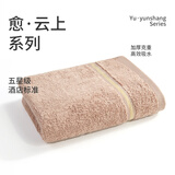 洁玉新疆棉毛巾65g成人吸水洗脸中巾柔软亲肤沐韵棉柔30*60cm单条棕色