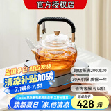 友茗堂 电陶炉茶炉家用煮茶炉烧水炉 铁壶迷你不挑壶光波电磁炉电炉大功率小型超薄围炉煮茶炉 【焕新升级 电陶炉+玻璃壶】