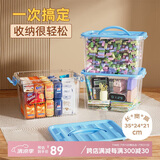 JEKO&JEKO塑料收纳箱玩具收纳盒零食整理箱药箱药盒储物箱盒子10L 3只装