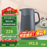 虎牌（TIGER）保温壶 304不锈钢时尚保温壶PWO-A16C-HD 深灰色 1.6L