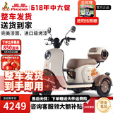 凤凰甲壳虫电动三轮车家用小型老年代步电动车老人休闲电瓶车 500W+60V30A锂电+续航约75公里