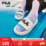 斐乐（FILA）女鞋运动拖鞋厚底凉拖沙滩鞋漂流船 奶白-GD 35.5
