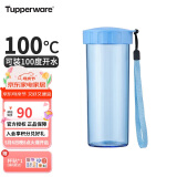 特百惠（Tupperware）莹彩430ML塑料杯 男女学生夏季水杯子便携运动户外办公 水晶蓝
