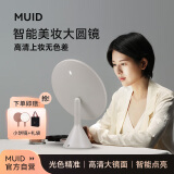 MUID母亲节礼物化妆镜带灯led美妆镜梳妆镜大圆镜子生日礼物送女生